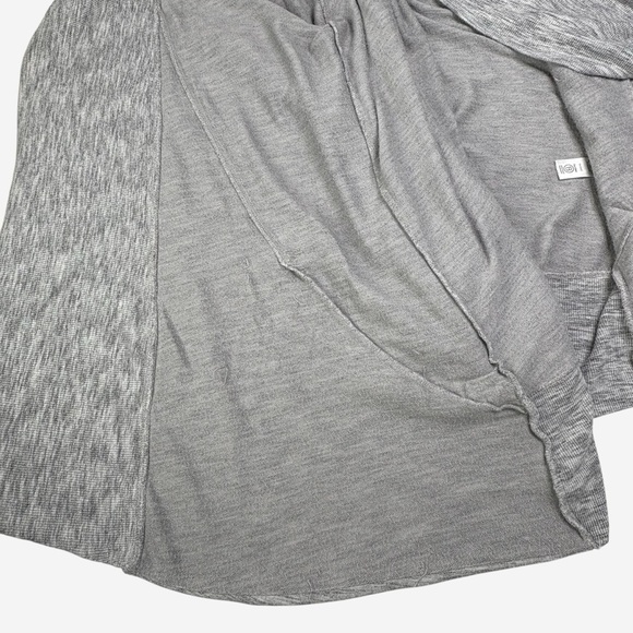 Athleta Long Sleeve Open Cardigan Marled Gray - Picture 8 of 13